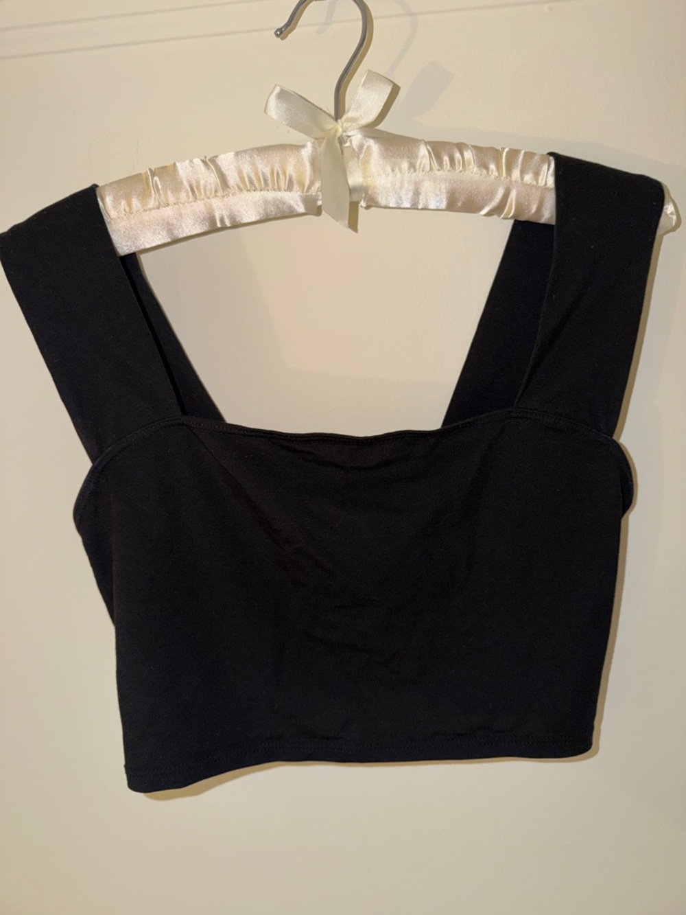 Reformation square neck crop top